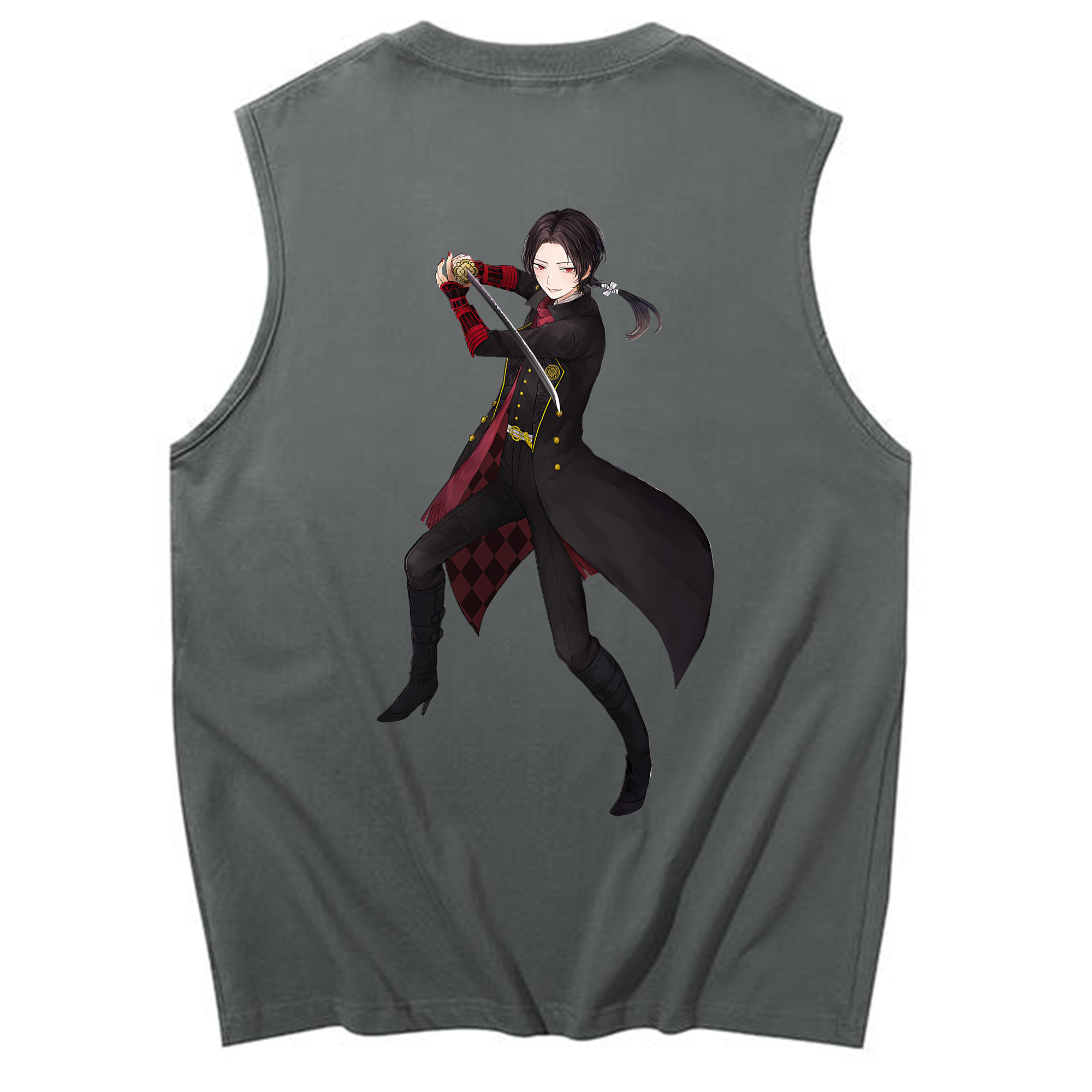 （画像用） 刀剣乱舞 Touken Ranbu コットン100％タンクトップ（背面プリント）